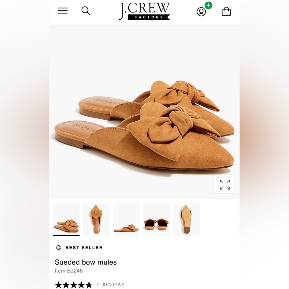 NWT J Crew Factory Mules